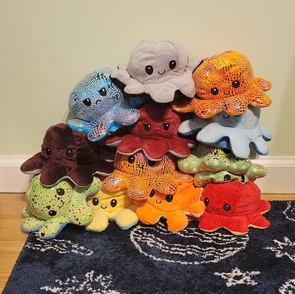 Octopus Reversible Plush Toy lot of 12